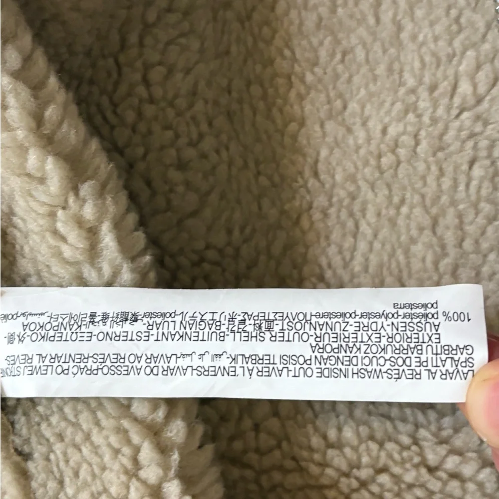 Zara Tan Shearling Collar Jacket - Picture 8 of 11